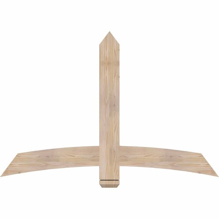 Ekena Millwork Bellingham Smooth Timber Gable Bracket, Douglas Fir, 60"W x 40"H x 1 1/2"D x 5 1/2"F, 16/12 Pitch GBW060X40X0206BEL00SDF